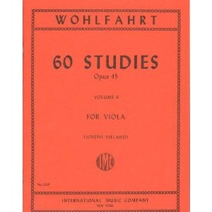 Wohlfahrt Franz 60 Studies Op. 45: Volume 2 - Viola solo - by Joseph Vieland International Music